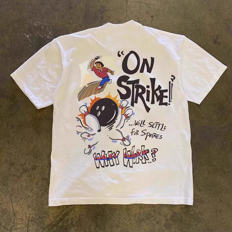 Short Sleeve Bowling Shirt Retro - Why Work on American Retro Short