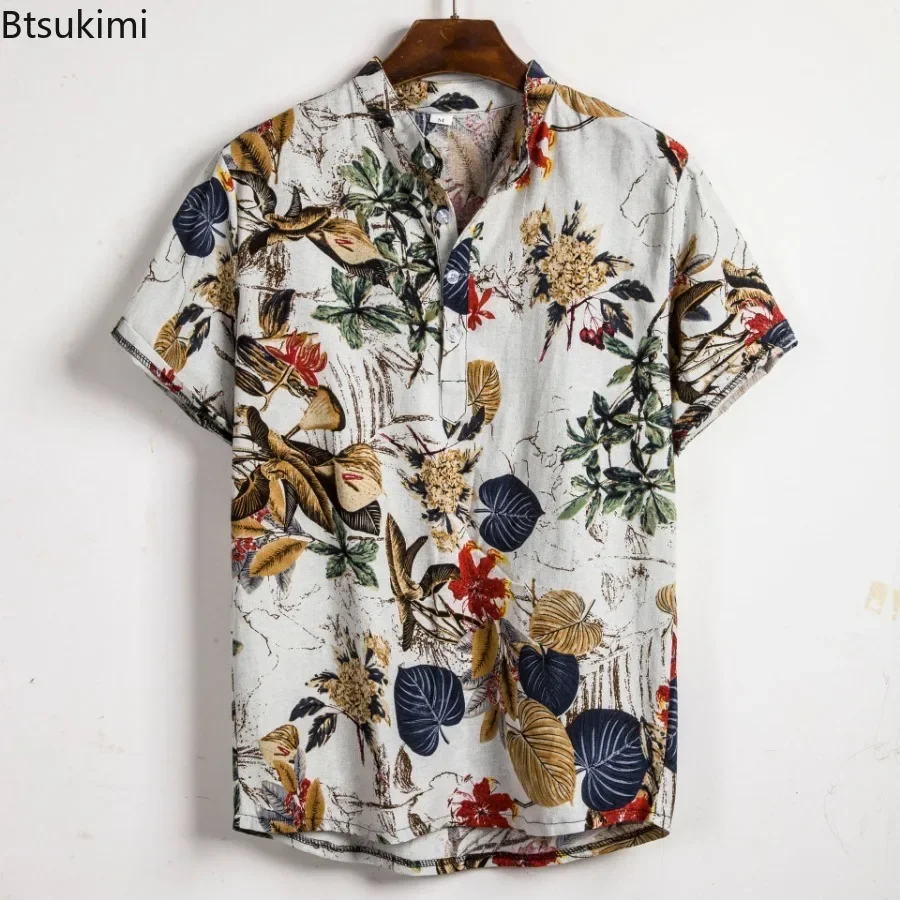 Vintage Hawaiian Floral Shirt - Hot Sale Men Hawaiian Floral Print
