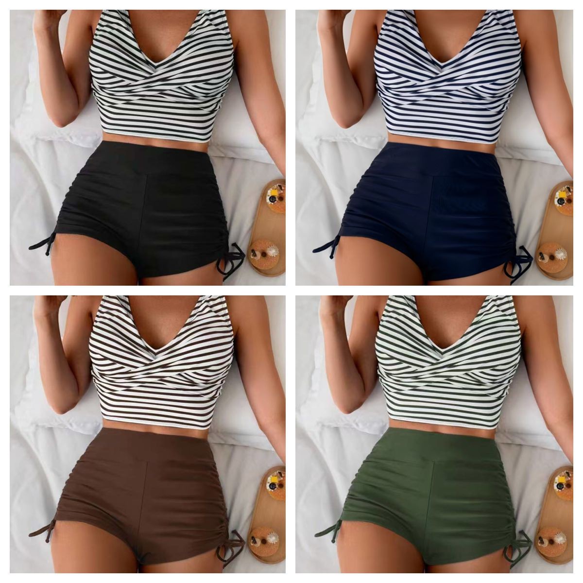 Women Swimwear Bikini Crop Top - Shorts review and price