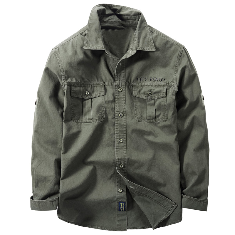 New Men's Spring Multi-pocket  - Tactical Military Shirt Cargo review and price