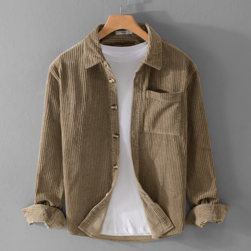 2026 New Men's Corduroy Shirt  - Corduroy Button Up Shirt Men review and price