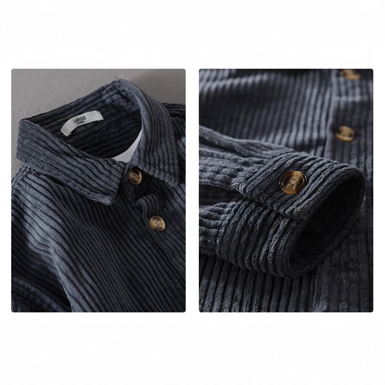 2026 New Men's Corduroy Shirt  - Corduroy Button Up Shirt Men review and price