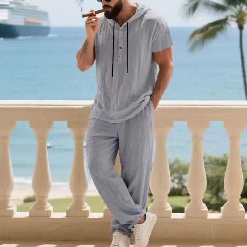 Men American Retro 3D Linen Ho - Mens Linen Shirt Long Sleeve review and price