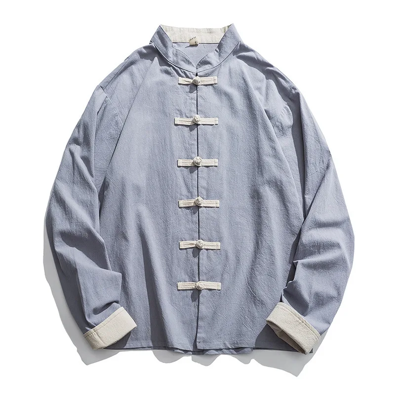 2020 New Kimono Jacket Men Tra - Mens Linen Shirt Long Sleeve review and price