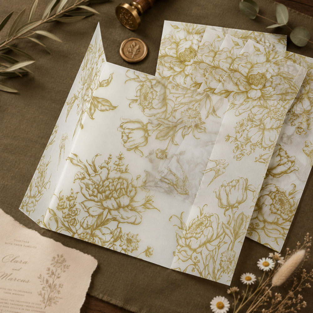 20/50pcs Vellum Wrap with Mono - Jackets review and price
