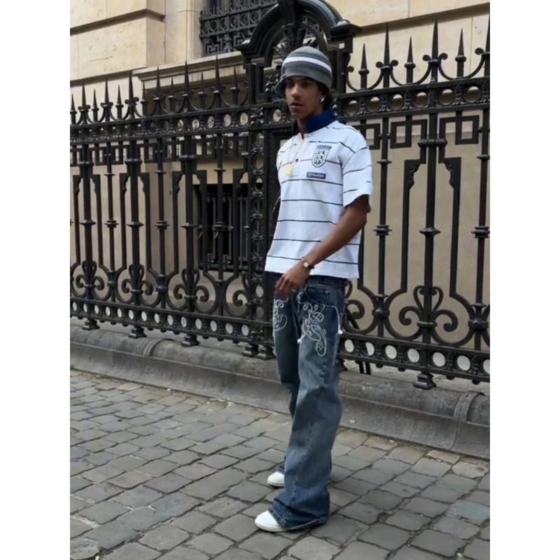 Retro Y2K 2 Pcs Set Street Sty - Jeans review and price