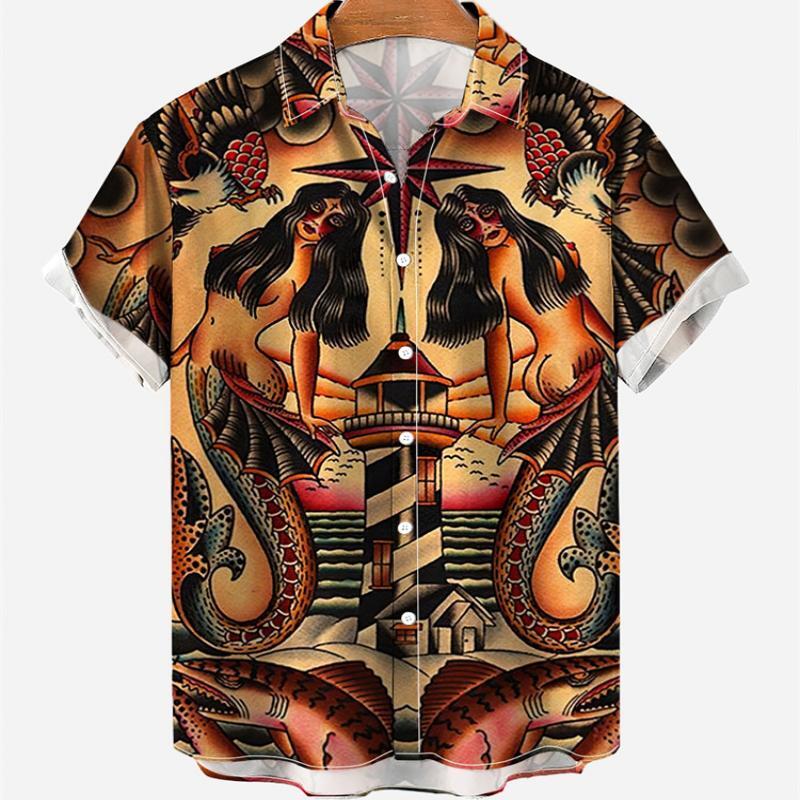 Hawaiian Men's Vintage Summer  - Vintage Hawaiian Floral Shirt review and price