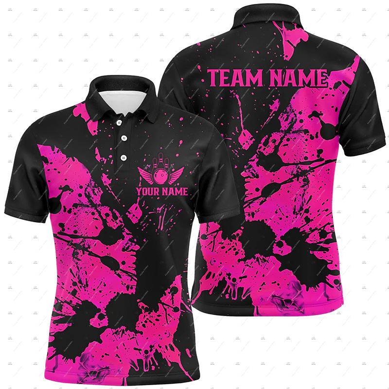 Custom Name Bowling Skull Flam - Short Sleeve Bowling Shirt Retro review and price