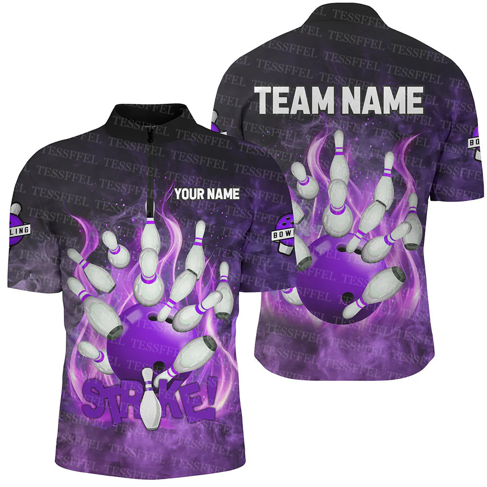 Custom Name Graffiti Flame Str - Short Sleeve Bowling Shirt Retro review and price