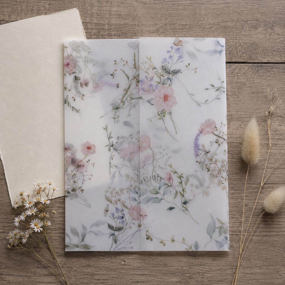20/50pcs Vellum Wrap with Wate - Jackets review and price
