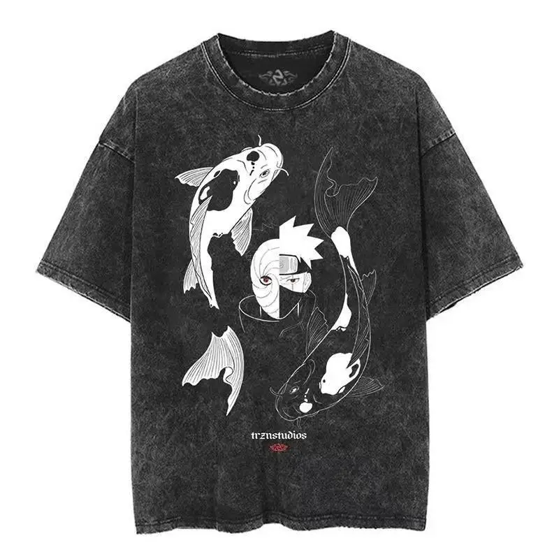 distressed wash T Shirt Naruto - Acid Wash Vintage Graphic T Shirt review and price