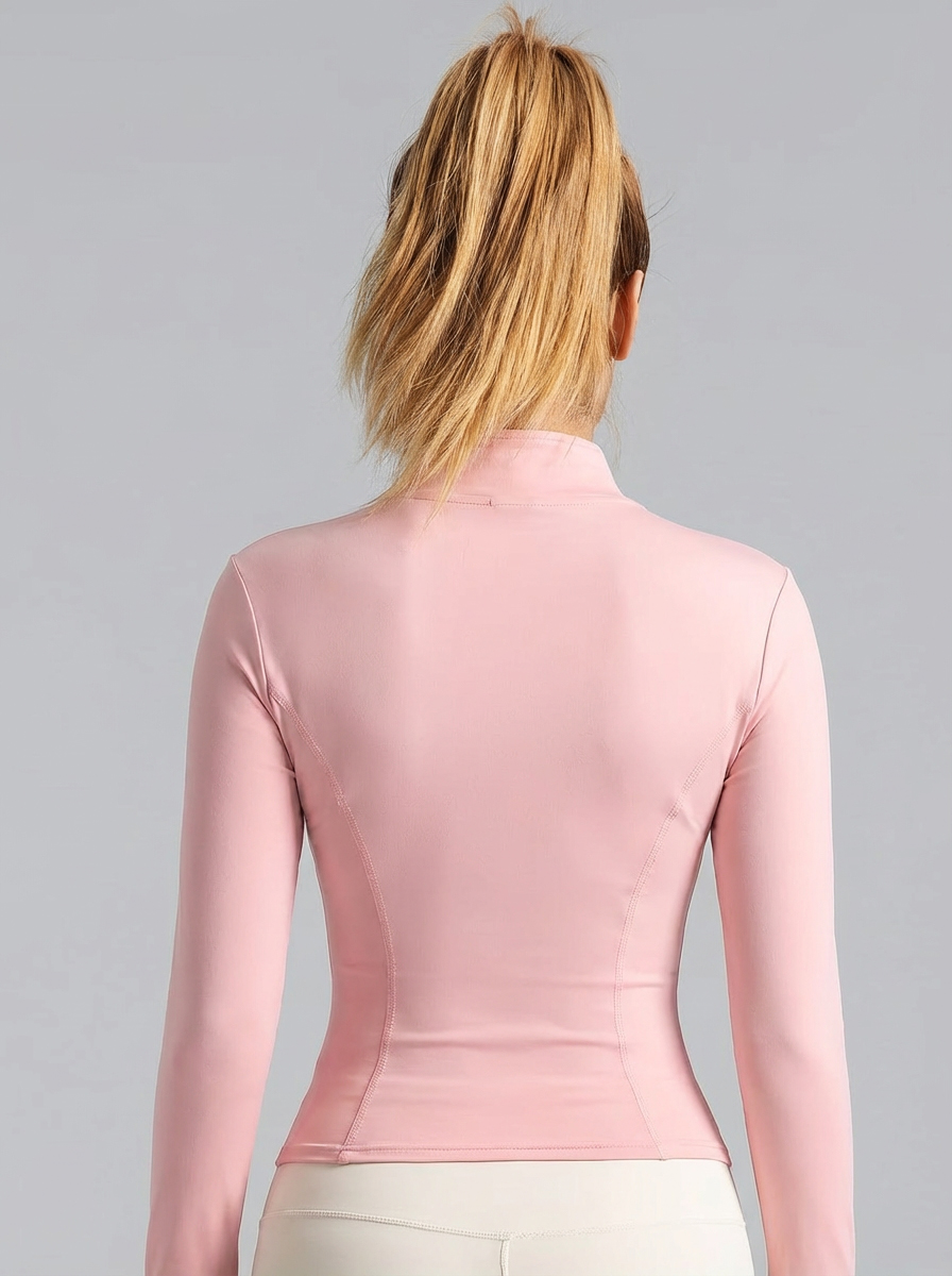 New Women Light Pink Yoga Coat - Jackets review and price