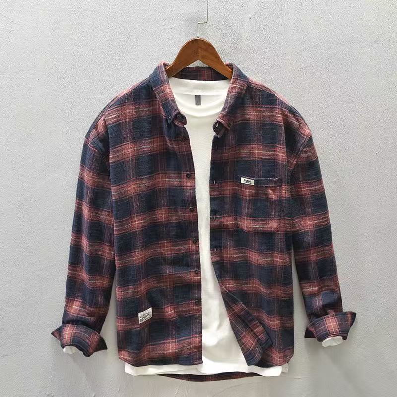 2026 Spring/Autumn New Checker - Flannel Plaid Shirt Heavy Weight review and price