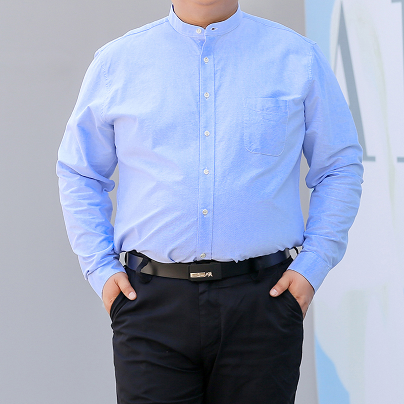 Autumn New Korean Shirt S-10XL - Mandarin Collar Formal Shirt Slim Fit review and price