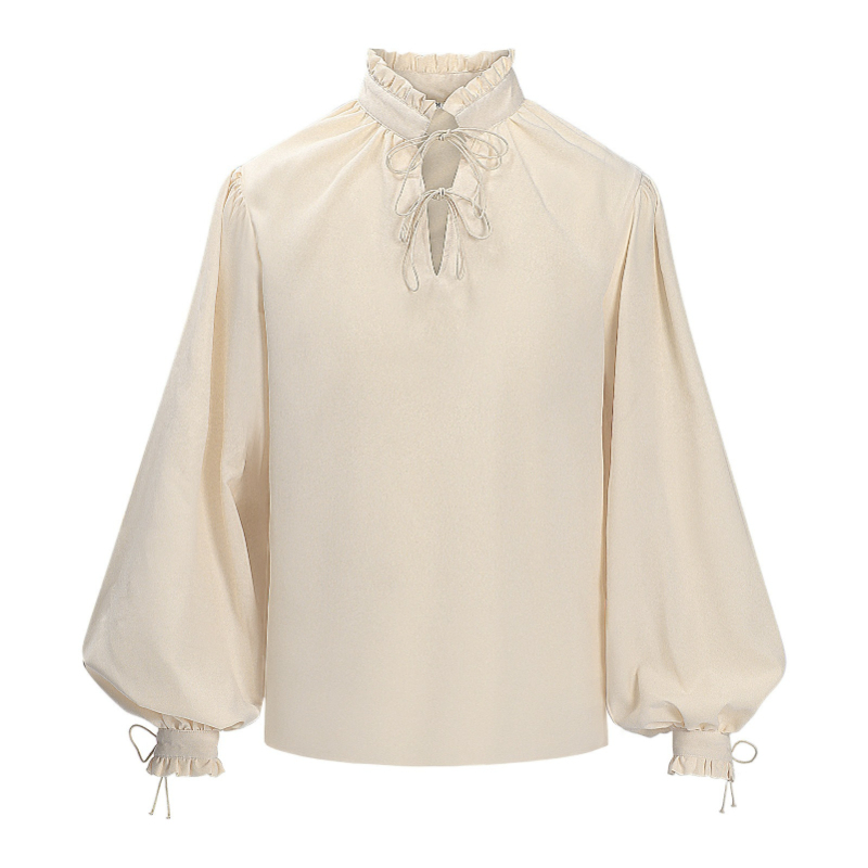 Renaissance Medieval Pirate Sh - Medieval Gothic Lace Up Pirate Shirt review and price