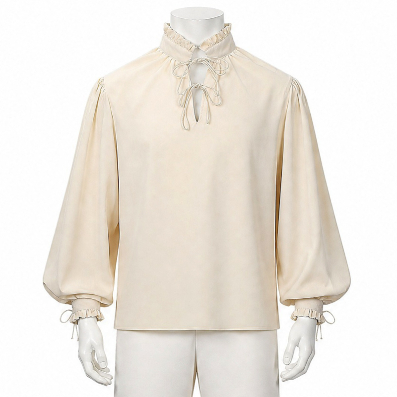 Renaissance Medieval Pirate Sh - Medieval Gothic Lace Up Pirate Shirt review and price