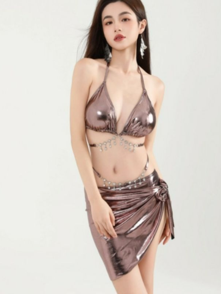 Women Sexy Tie Bikini Set Y2k  - Suits review and price