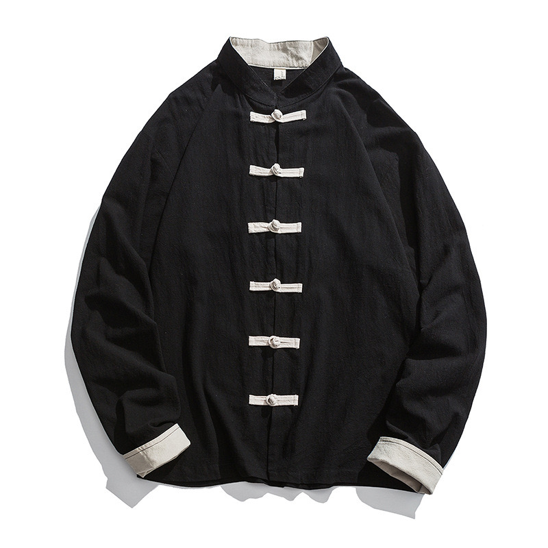 2026 New Kimono Jacket Men Tra - Mens Linen Shirt Long Sleeve review and price