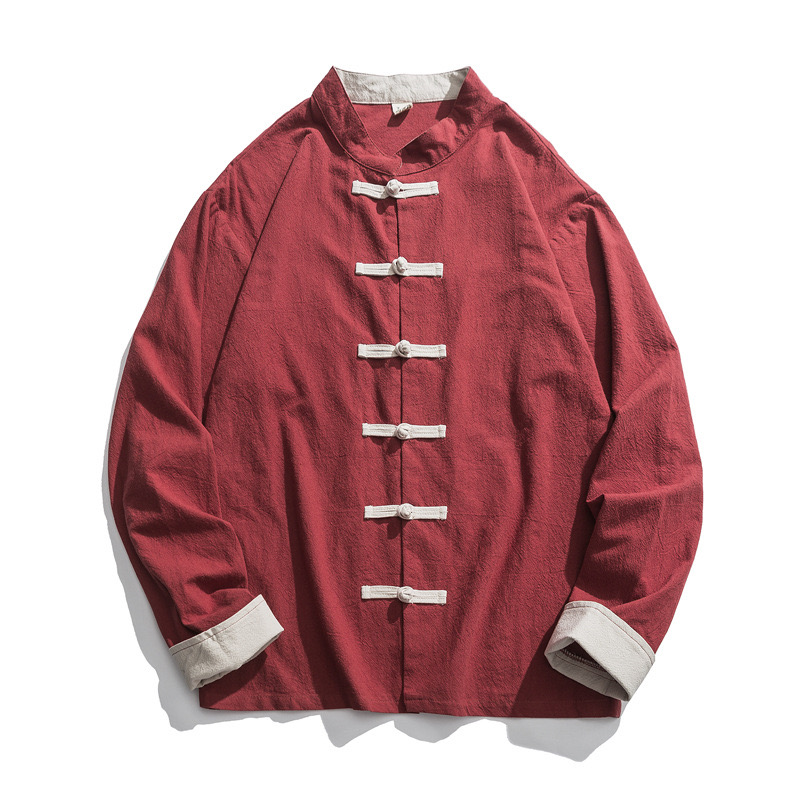 2026 New Kimono Jacket Men Tra - Mens Linen Shirt Long Sleeve review and price