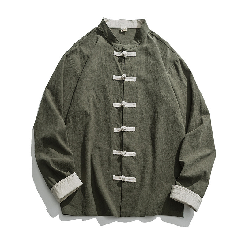 2026 New Kimono Jacket Men Tra - Mens Linen Shirt Long Sleeve review and price