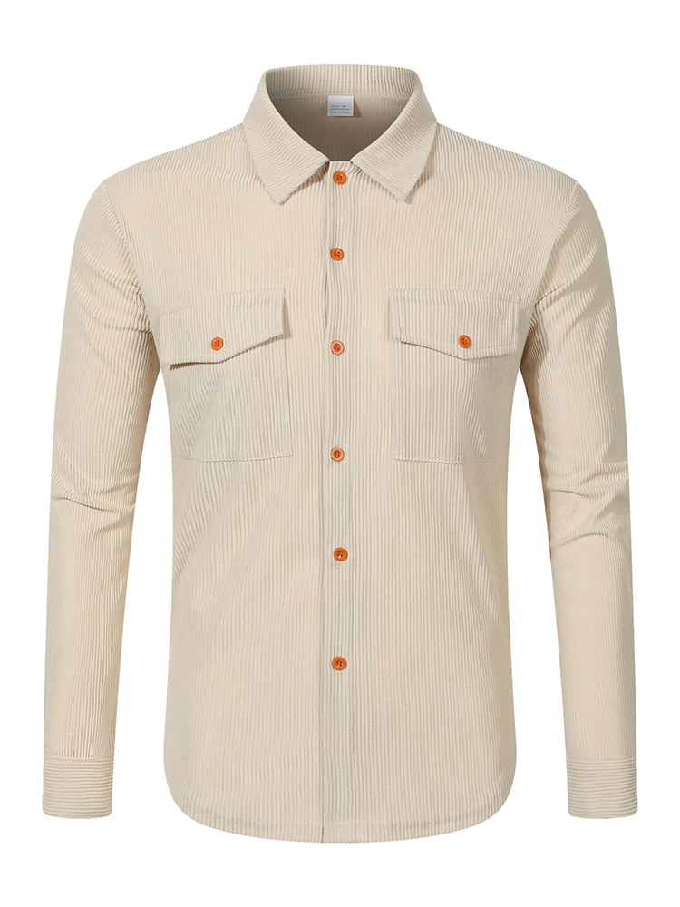 Casual Men's Corduroy Shirt Ja - Corduroy Button Up Shirt Men review and price