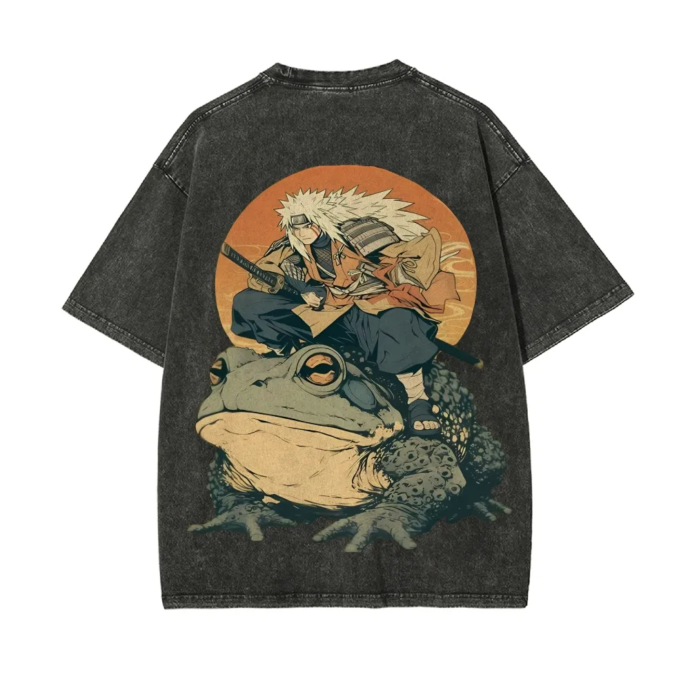 Naruto Jiraiya T Shirt Gamabun - Acid Wash Vintage Graphic T Shirt review and price