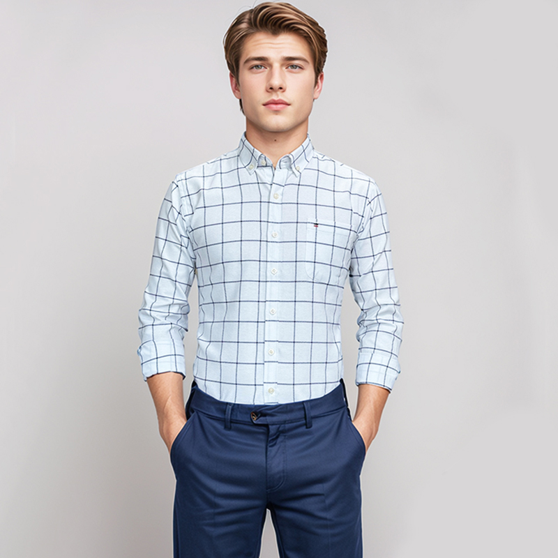 Men's 100% Cotton Shirt Long S - Oxford Cotton Casual Shirt Business review and price