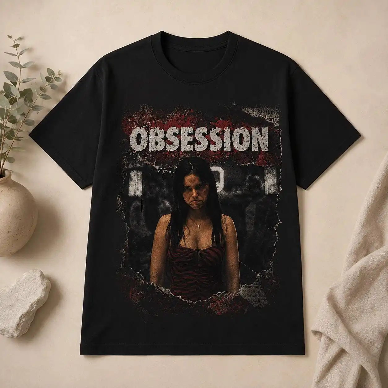 Obsession Graphic T-Shirt, Vin - Acid Wash Vintage Graphic T Shirt review and price
