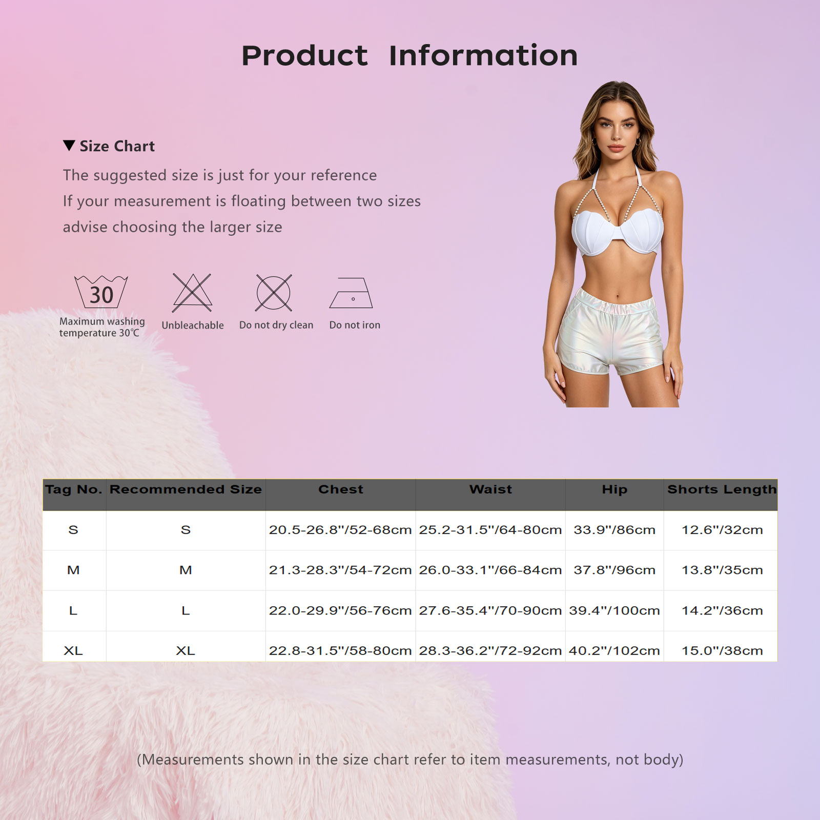 Women Metallic Shiny Swimwear  - Shorts review and price