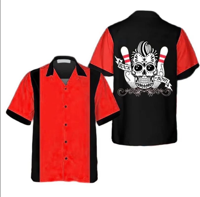 Classic Retro Bowling Ball Pri - Short Sleeve Bowling Shirt Retro review and price