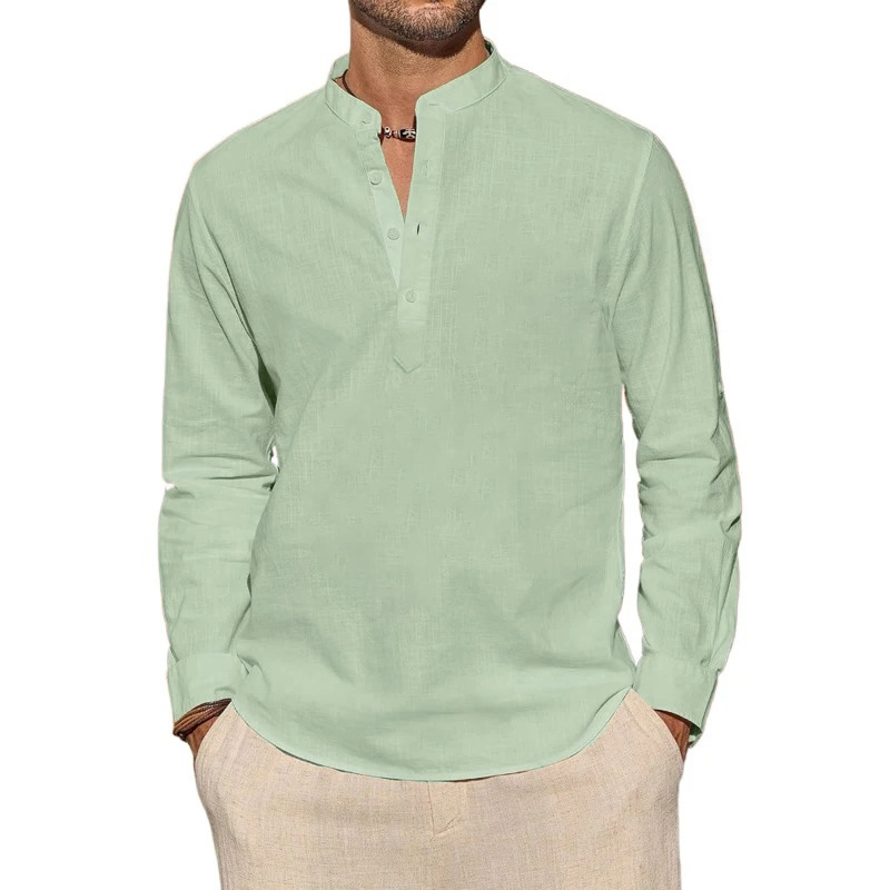 Men's Long Sleeve T-Shirts Cas - Mens Linen Shirt Long Sleeve review and price