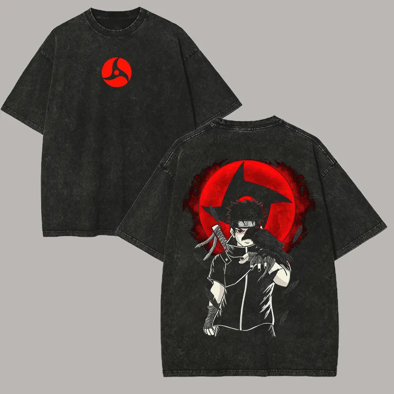 Naruto Shisui Uchiha T Shirt M - Acid Wash Vintage Graphic T Shirt review and price