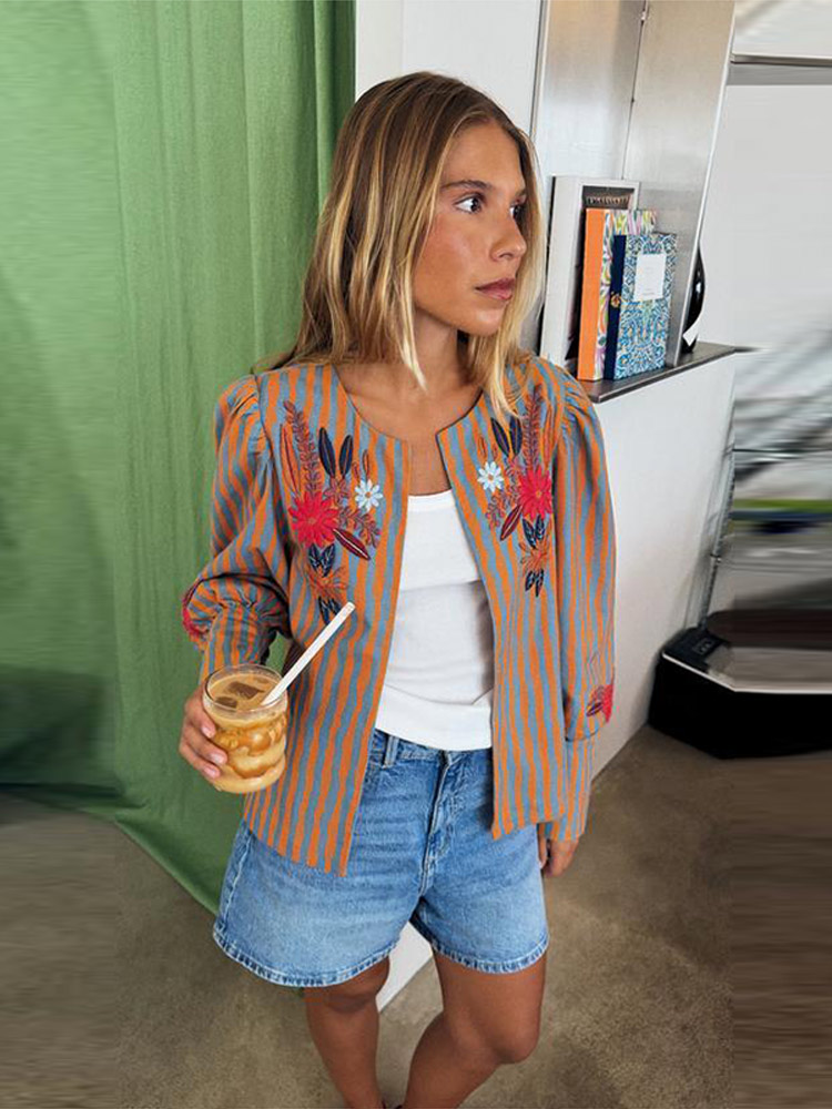 2026 Early Autumn Striped Flow - Jackets review and price