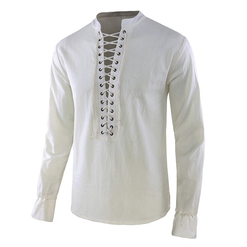 Men's Renaissance Shirt Pirate - Mens Linen Shirt Long Sleeve review and price